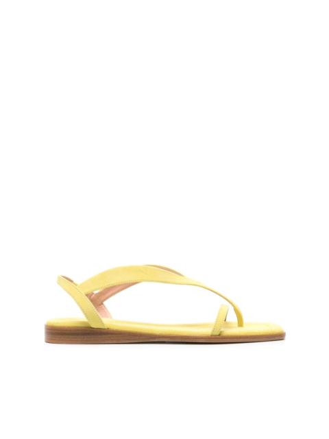 FABIANA FILIPPI slingback suede flat sandals