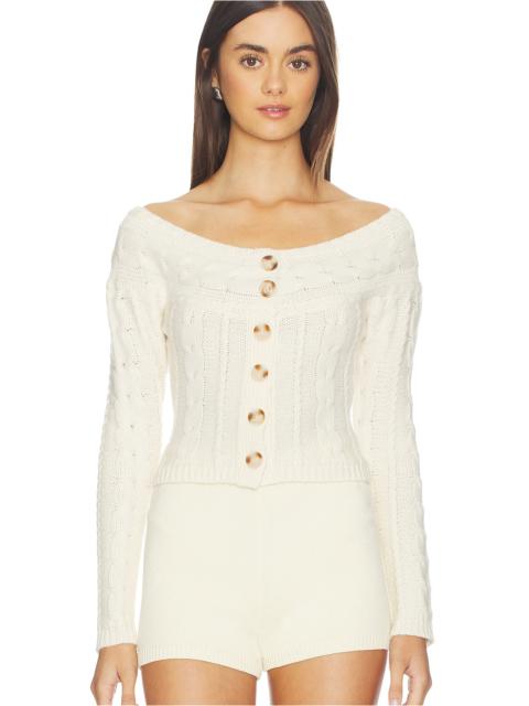 GUIZIO Cosette Off The Shoulder Sweater