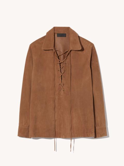 NILI LOTAN JIMI SUEDE SHIRT