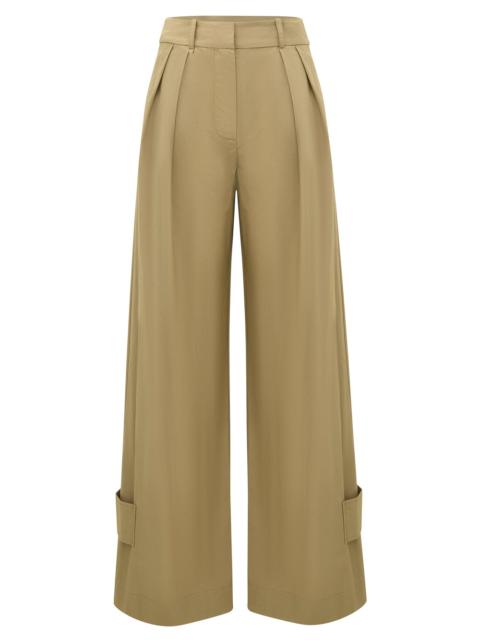 Zimmermann CLASH POPLIN WIDE LEG PANT