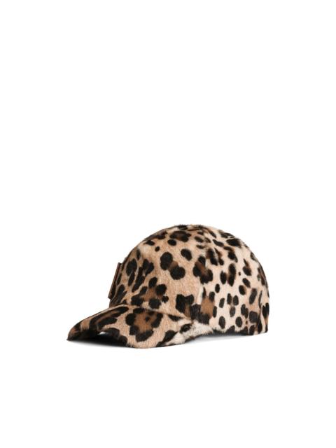 Dolce & Gabbana leopard-pattern baseball cap