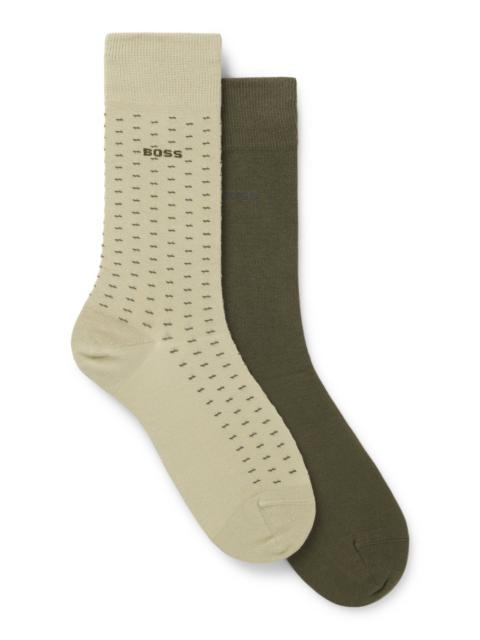 BOSS TWO-PACK OF REGULAR-LENGTH COTTON-BLEND SOCKS