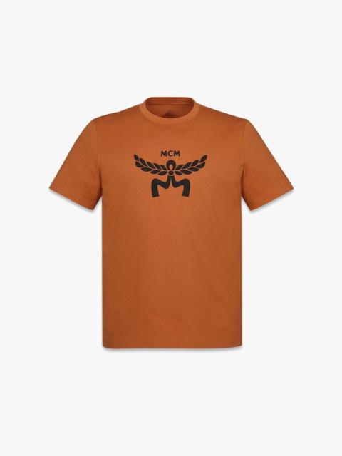 MCM Laurel Logo Print T-Shirt in Organic Cotton