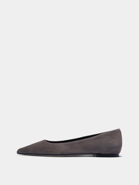 Aeyde Cassy Pointed-Toe Suede Flats