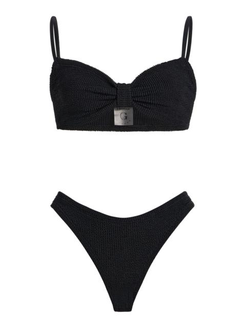 Hunza G Alicia Seersucker Bikini black