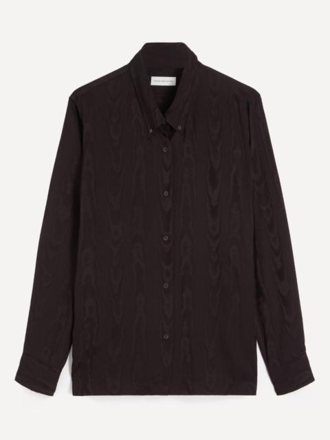 Dries Van Noten Black Button-Down Shirt