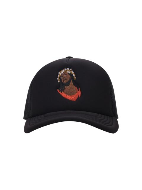DENIM TEARS Crown Made of Cotton Trucker Hat "Black" DT968