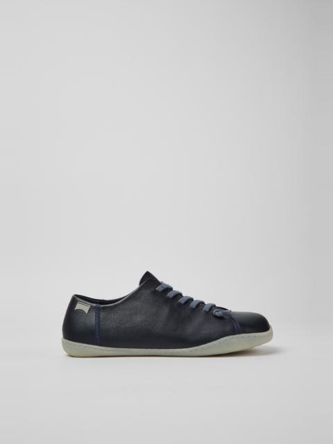 CAMPER Peu Blue leather shoes for men