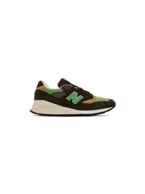 Brown & Green Made in USA 998 Sneakers
