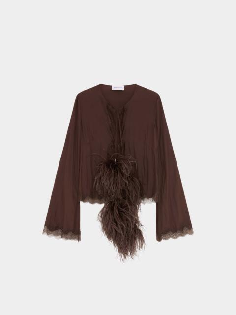 16ARLINGTON ANVI CARDIGAN IN SATIN