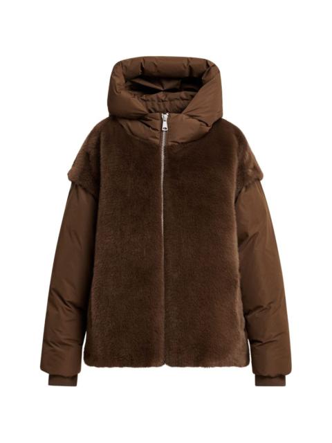 ESSENTIEL ANTWERP Kbeauty faux-fur panelled puffer jacket