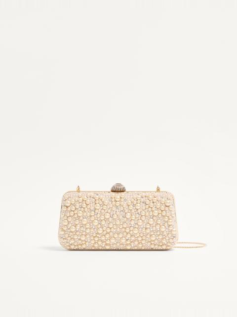 Valentino VALENTINO GARAVANI CARRY SECRETS MINAUDIERE WITH PEARLS AND RHINESTONES