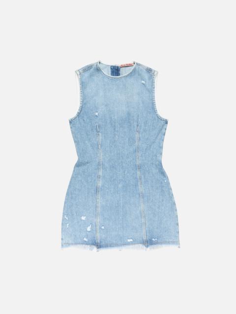 Acne Studios Rhinestone mini dress - Light blue