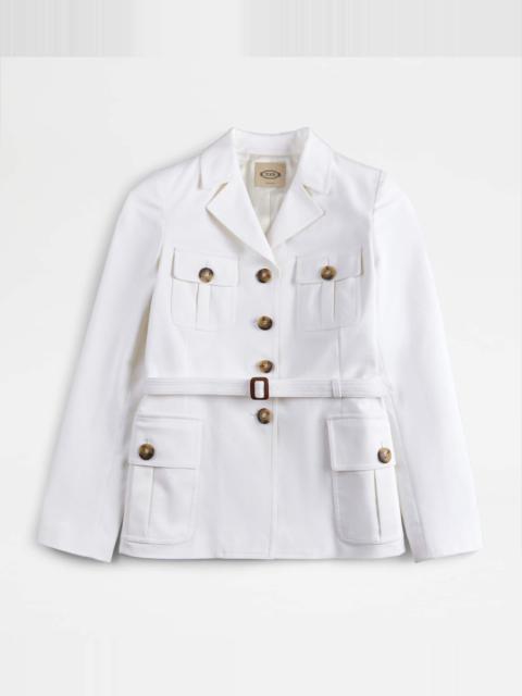 Tod's SAFARI JACKET - WHITE