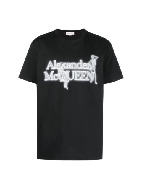Alexander McQueen logo-print cotton T-Shirt