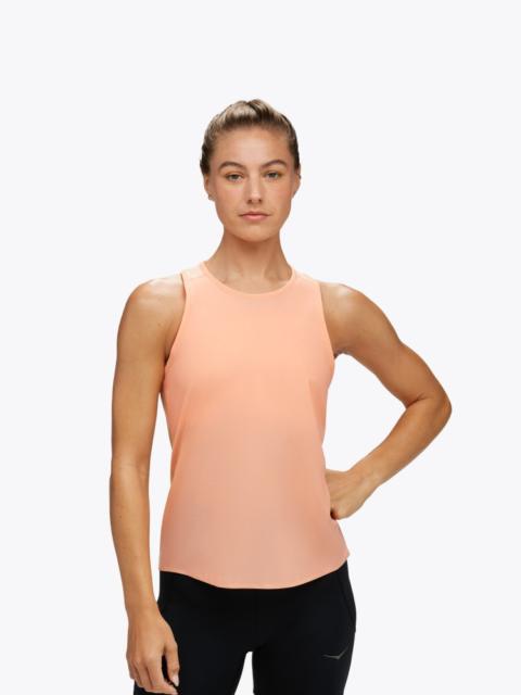 HOKA Women's Airolite Run Tank Top in Papaya
