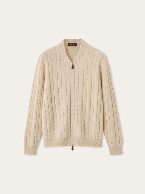 Loro Piana Cedar Bomber Cardigan