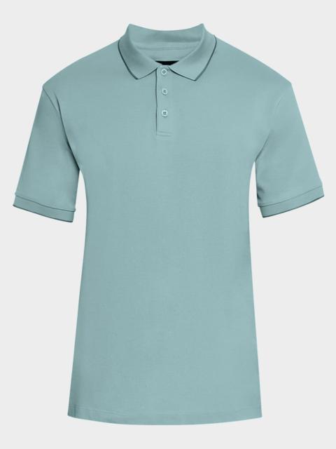 GIORGIO ARMANI Men's Tipped Pique Polo Shirt