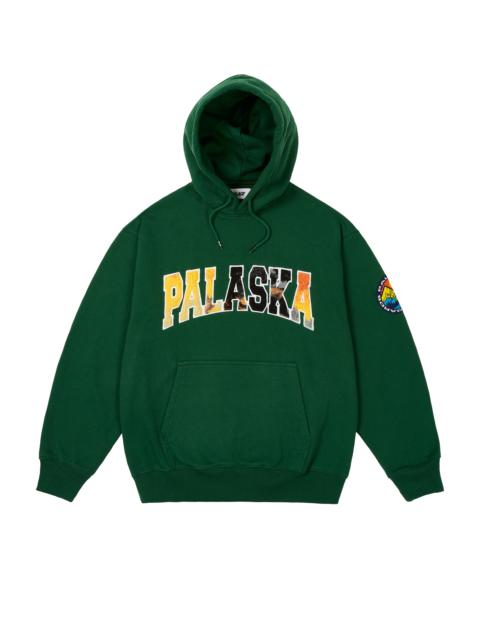 PALACE RIB PANEL ZIP FUNNEL GREEN | REVERSIBLE 