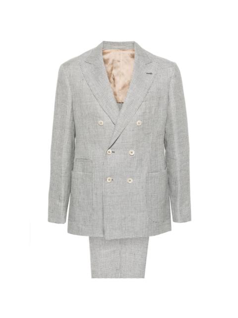 Brunello Cucinelli houndstooth double-breasted suit