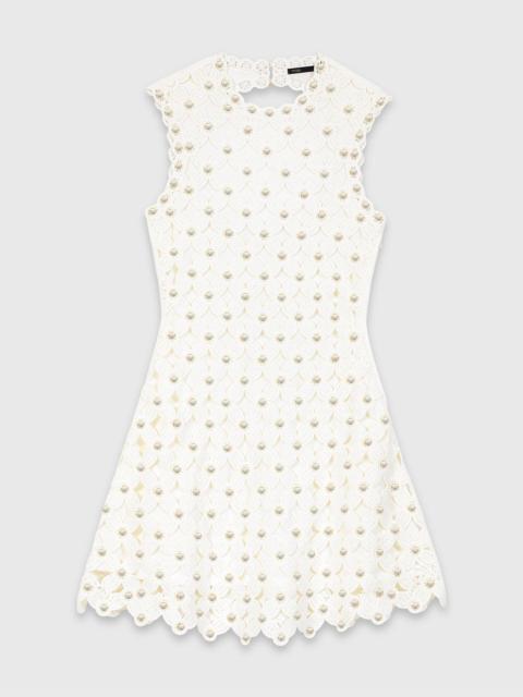 maje Mirrored crochet dress