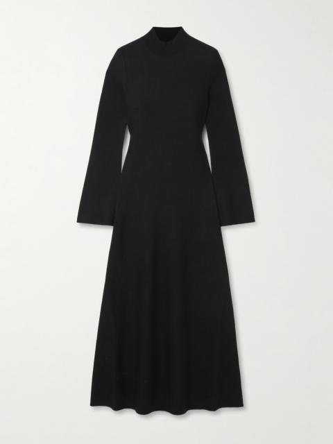 GABRIELA HEARST Erebus Wool, Cashmere And Silk-blend Turtleneck Midi Dress