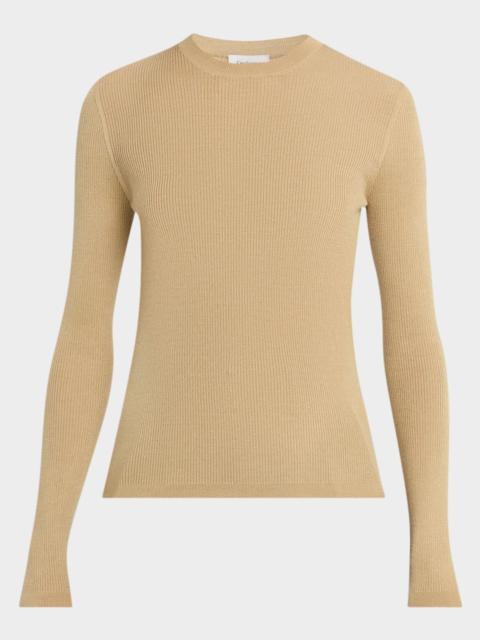 SAINT LAURENT Rib-Knit Crewneck Sweater