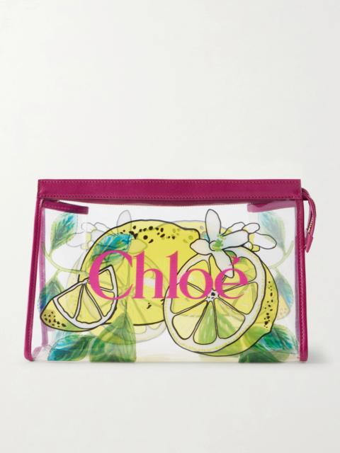 Chloé Printed Pvc Clutch