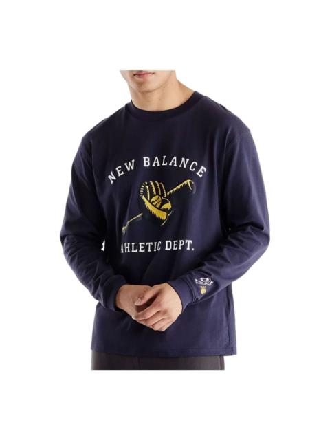 New Balance New Balance x Shohei Long Sleeve Mitt & Bat T-Shirt Asia Sizing 'Dark Night' MT6202LZDNT