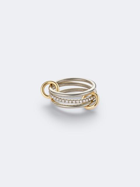 Spinelli Kilcollin Sonny sterling silver and 18kt gold ring with diamonds