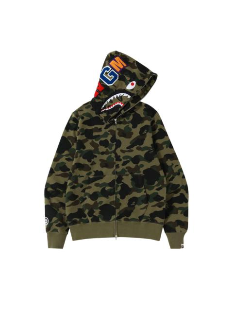 BAPE 1st Camo Shark Full Zip Hoodie 'Green'