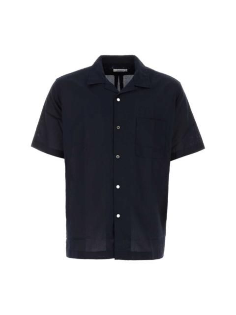 cotton-blend short-sleeved shirt