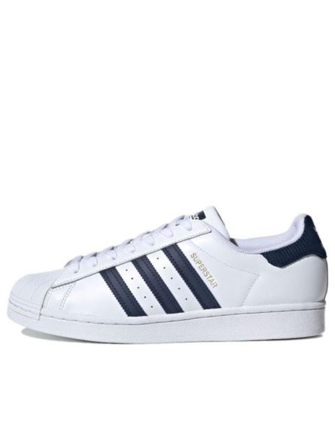 Adidas Originals Superstar Shoes 'Cloud White Navy Blue' FZ3560