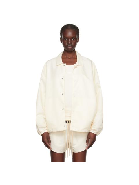 ESSENTIALS Off-White Drawstring Jacket