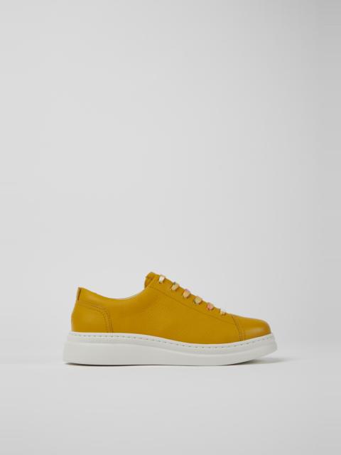 CAMPER Runner Up Yellow leather sneakers for women