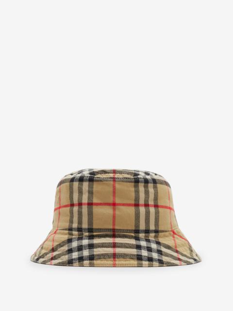 Check Cotton Bucket Hat