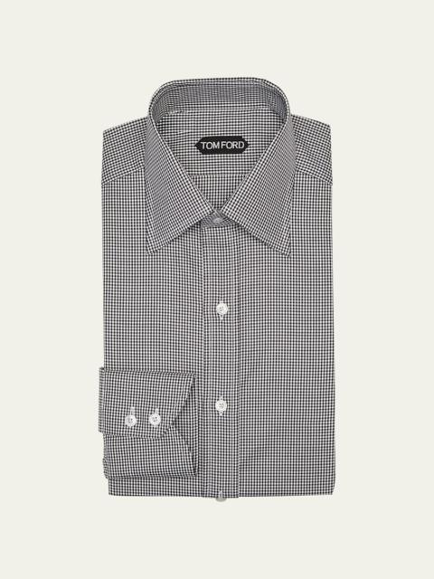 Men's Slim Fit Check Dress Shirt
