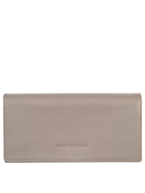 Le Foulonné Continental wallet Turtledove - Leather