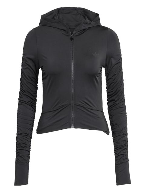 adidas ruched zip-up woodie