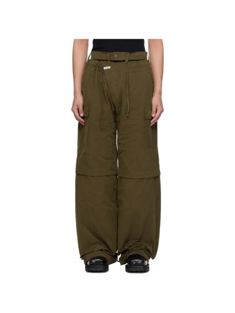 OTTOLINGER Khaki Baggy Cargo Pants