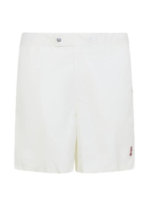Brunello Cucinelli logo-embroidery swim shorts