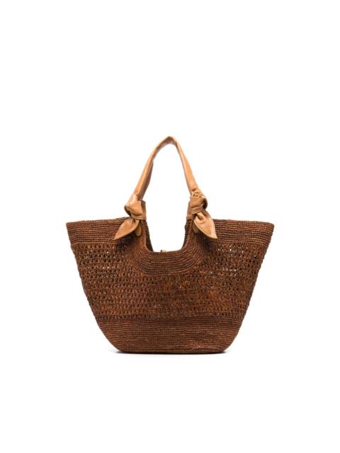 HEREU straw tote bag