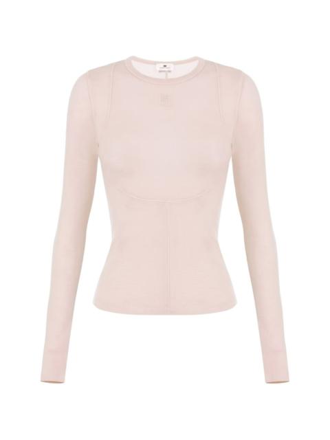 ELISABETTA FRANCHI embroidered-logo T-shirt