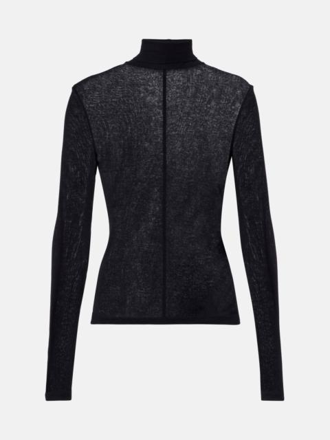 The Frankie Shop Evren cotton turtleneck top