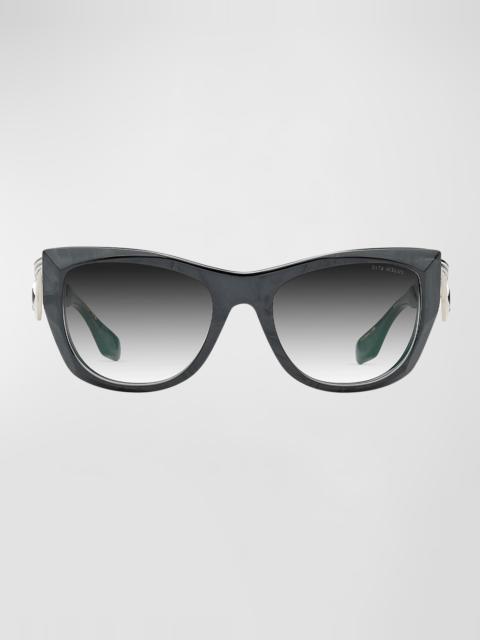 DITA Icelus Acetate & Titanium Cat-Eye Sunglasses