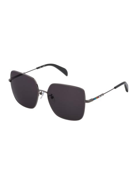 TOUS Gun colored Metal Straight Gema Sunglasses