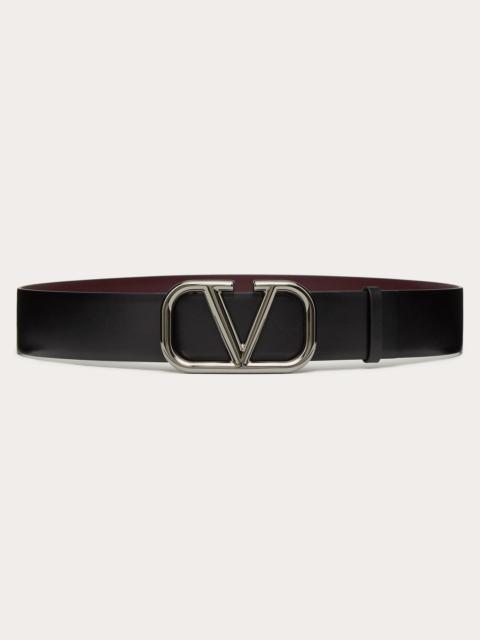 Valentino REVERSIBLE VLogo Signature BELT IN GLOSSY CALFSKIN 40 MM / 1.6 IN.