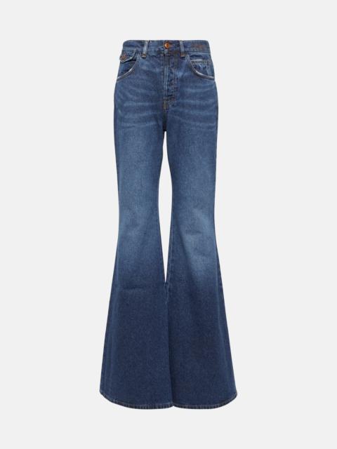 Chloé High-rise flared jeans