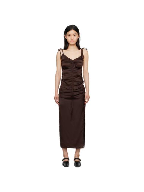 Elleme Brown Ruched Camisole