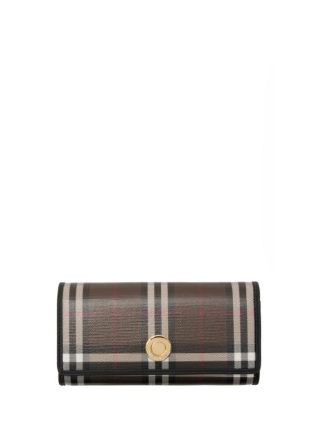 Burberry Brown Check Continental Wallet